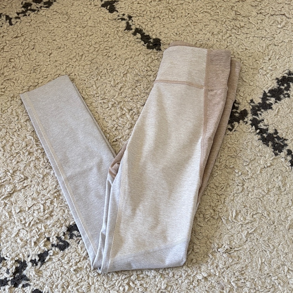 Outdoor Voices Women's Gray and Tan Leggings